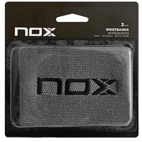 Munequeras Nox Gris Logo Noir 2 unites