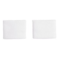 Muñequeras Adidas Blanco Naranja 2 Unidades