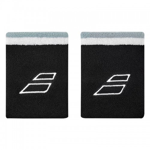 Babolat Terry Jumbo Black White Wristbands 2 Units