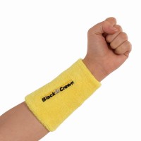 Black Crown Belgica Long Yellow Wristbands 2 Units