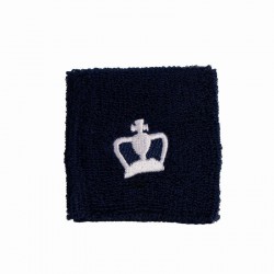 Couronne noire courte bleu marine Bracelets blancs 2 unités
