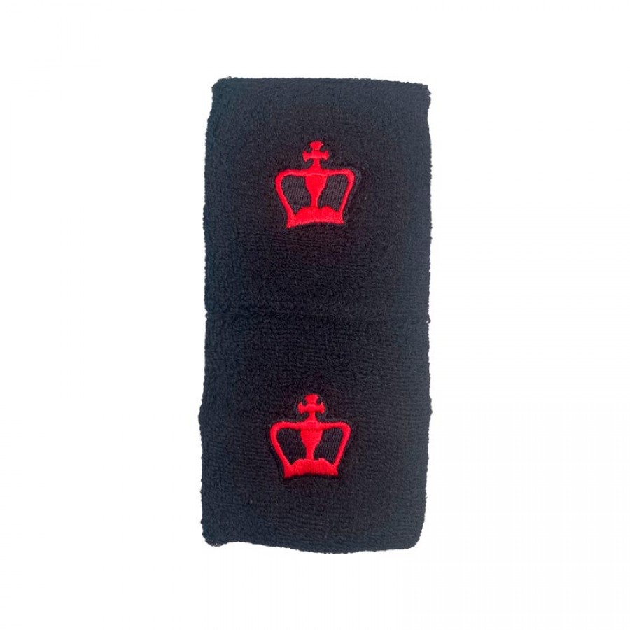 Black Crown Short Black Wristbands Noir 2 Unites