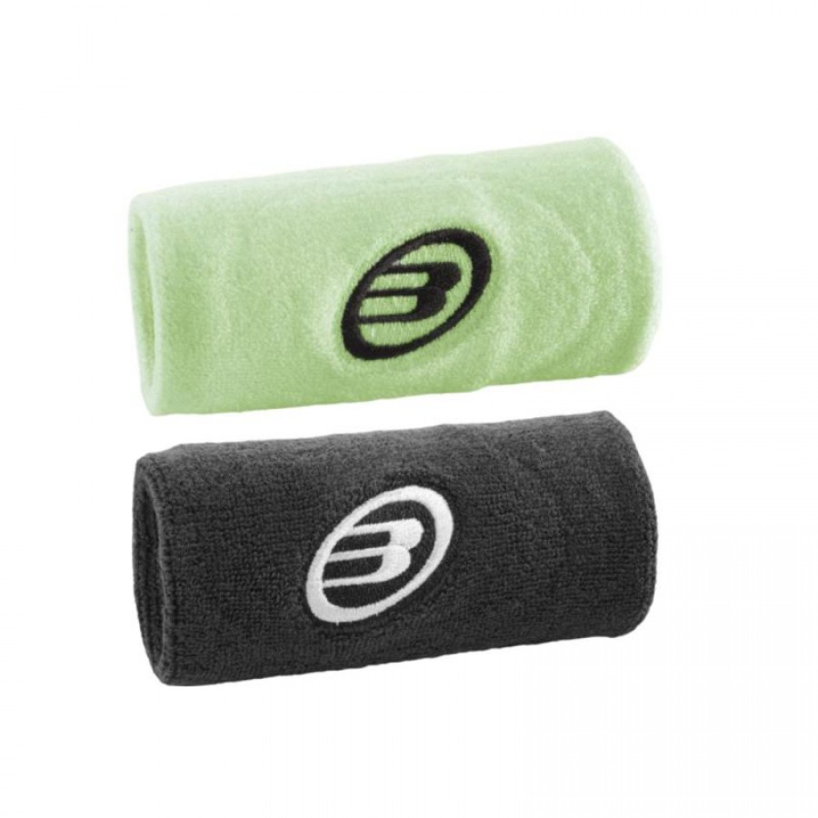 Bullpadel BPMU243 Black Yellow Sulphur Wristbands 2 Units  Offer + Cheap