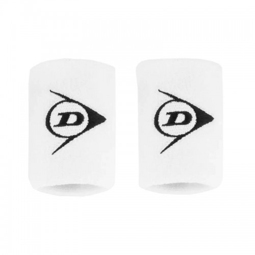 Muñequeras Dunlop Cortas Blanco 2 Unidades