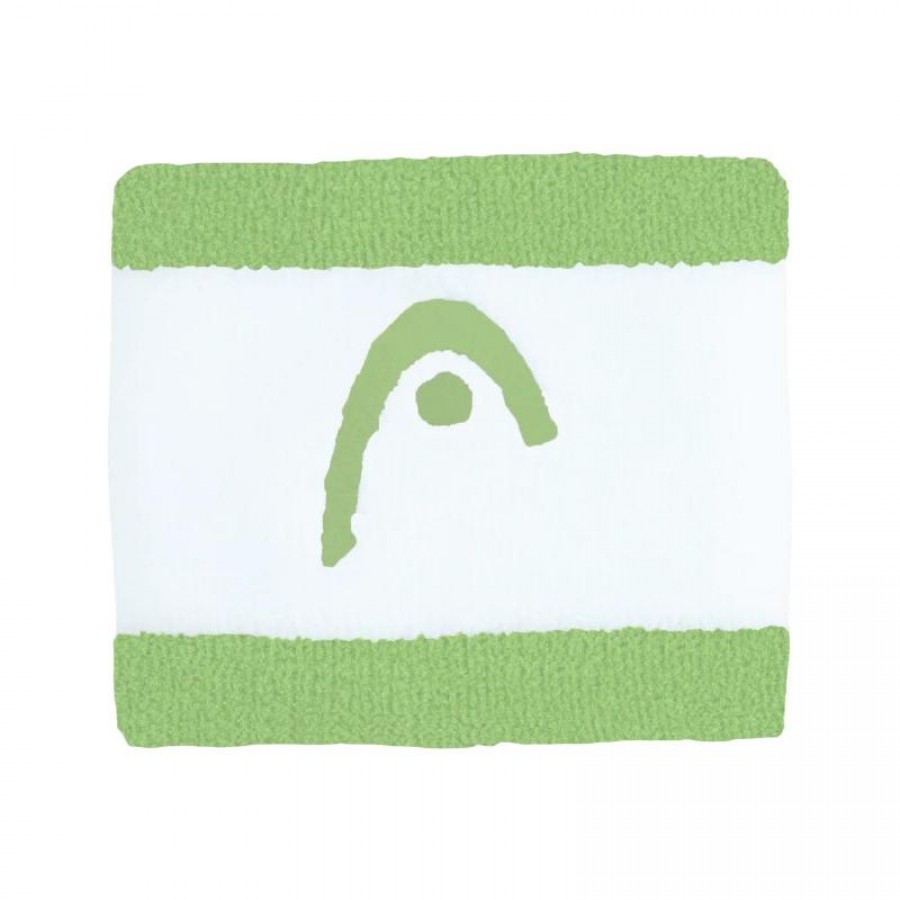Munequeras Head Striped 2.5 Verde Blanco 2 Unidades  Oferta + Barato