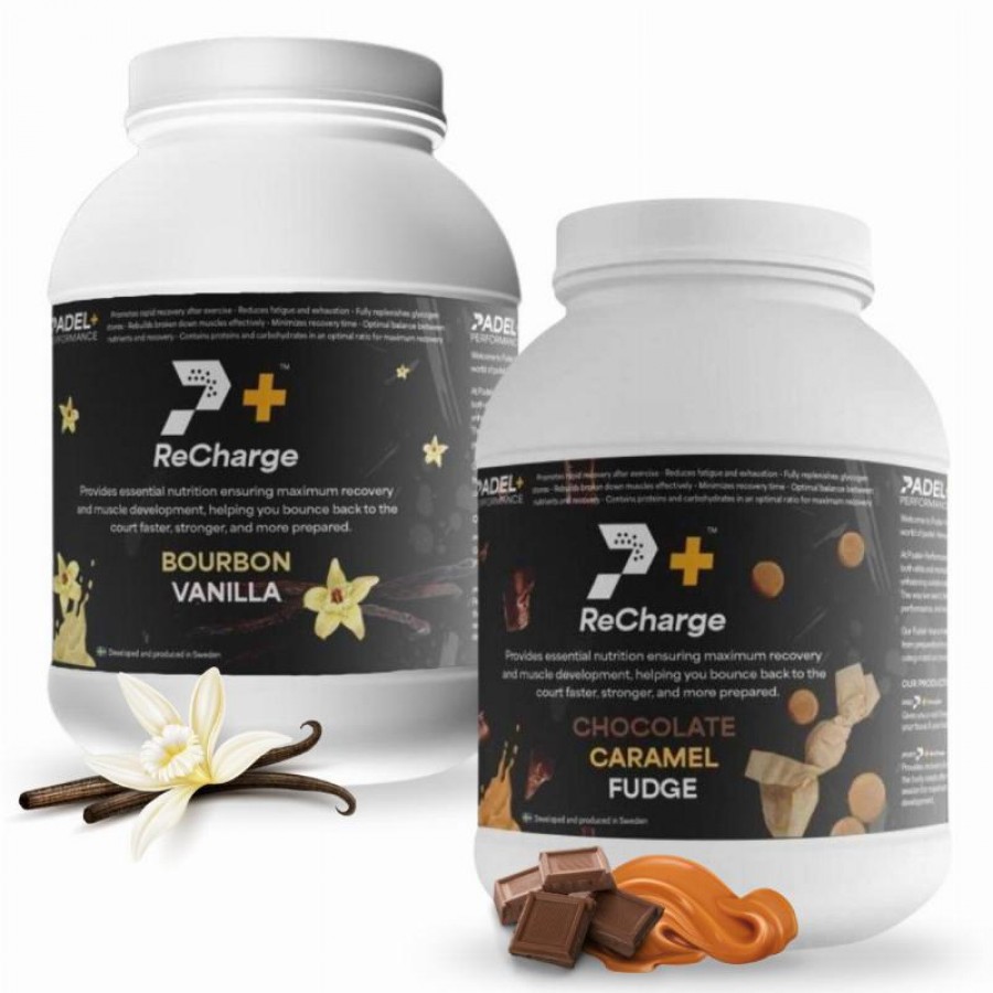 Pack Bote Padel Performance ReCharge Vainilla y Chocolate Caramelo  Oferta + Barato