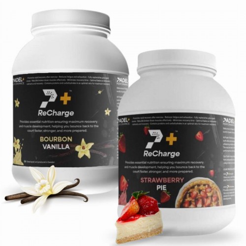 Pack Bote Padel Performance ReCharge Vainilla y Fresa