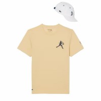 Pack Lacoste Novak Djokovic T-Shirt Yellow and White Cap