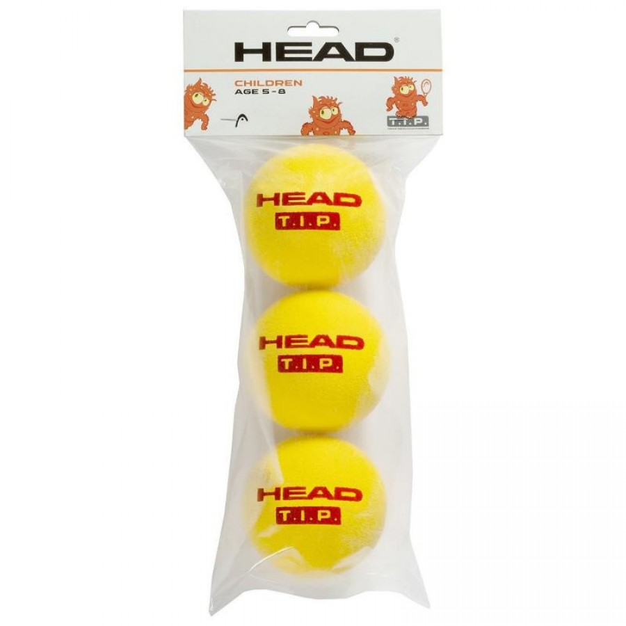 Pack de 3 Pelotas Head T.I.P. Rojo  Oferta + Barato
