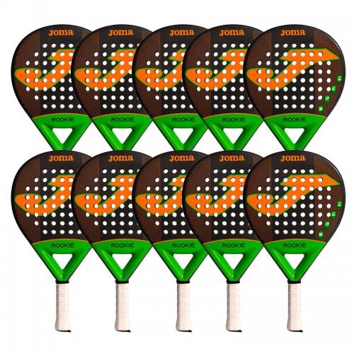 Pack Joma Rookie Negro Naranja  X10