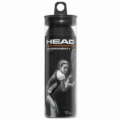 Squash Head Tournament Balle a Point Jaune 3 Unites