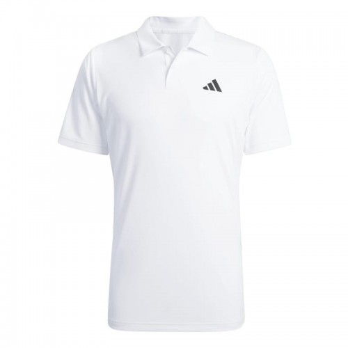Polo blanc noir Adidas Club