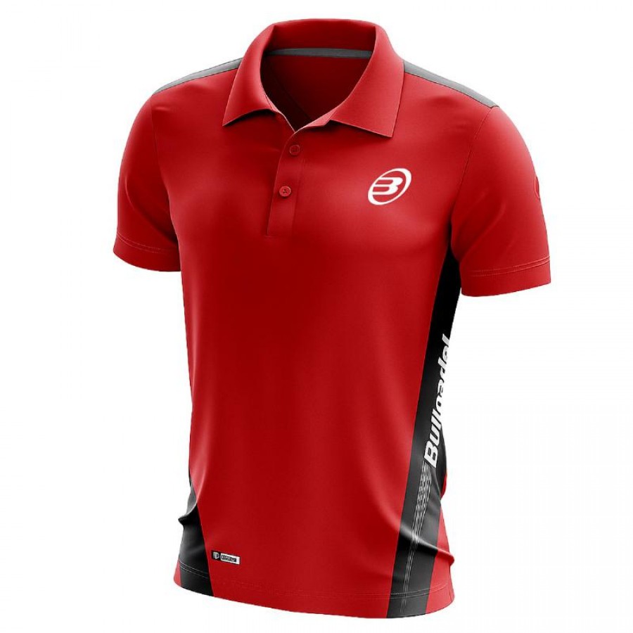 Bullpadel Bubon Camisa Polo Vermelha