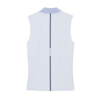 Polo Lacoste Manches Ultra Sèche Azul Claro Mujer