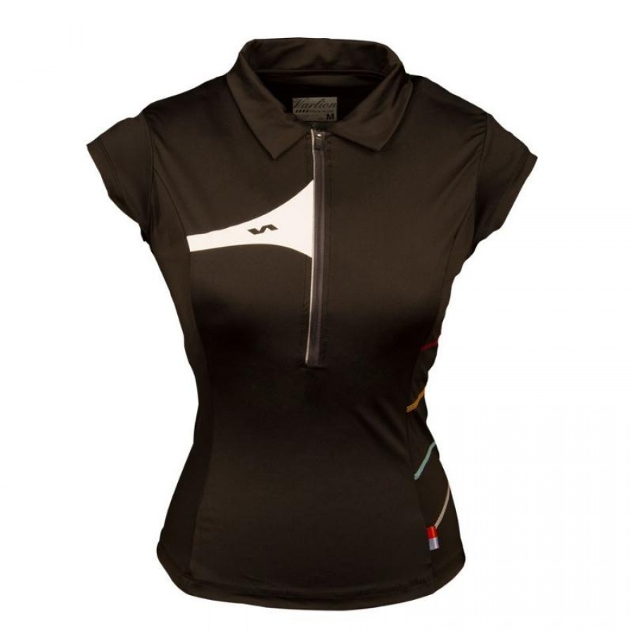 Polo Varlion M/C MD13W02 Negro Mujer