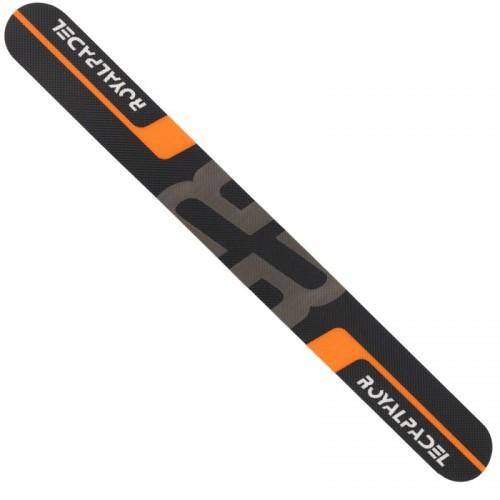 Protector Royal Padel Negro Logo Naranja Gris