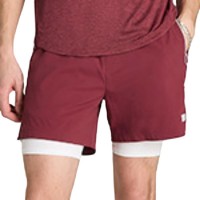 Wilson Tennis Shorts Volley 6 Rosso Scuro