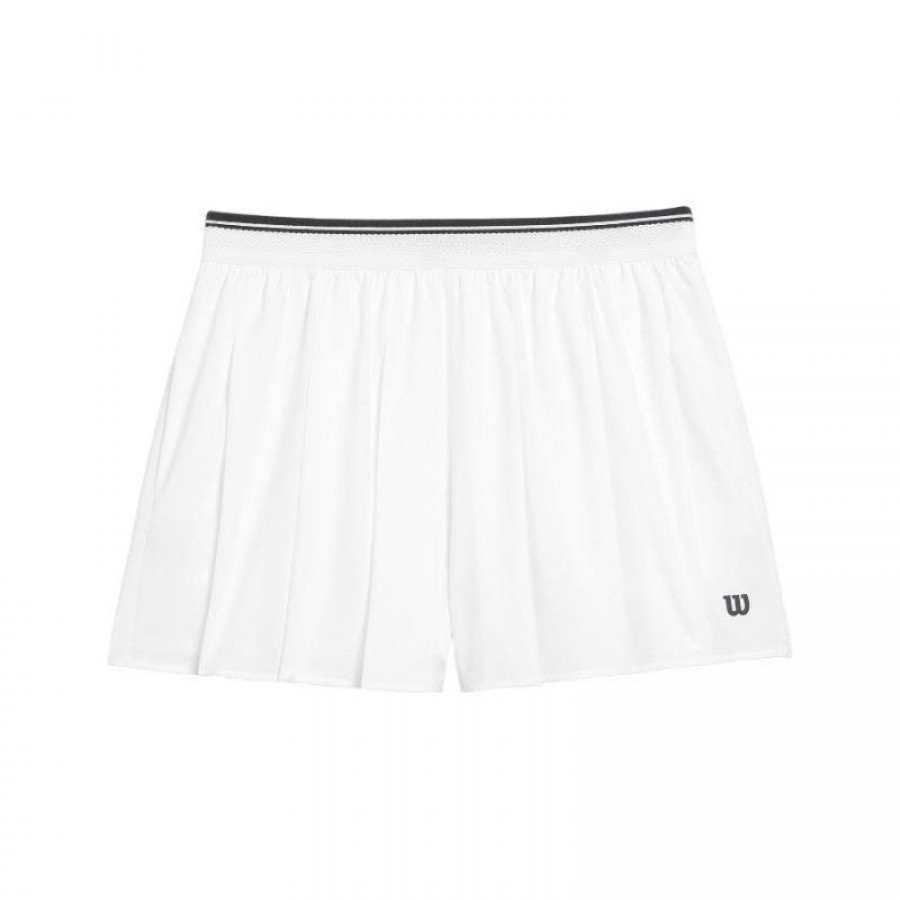 Short Wilson Velocity Pleated Blanco Mujer