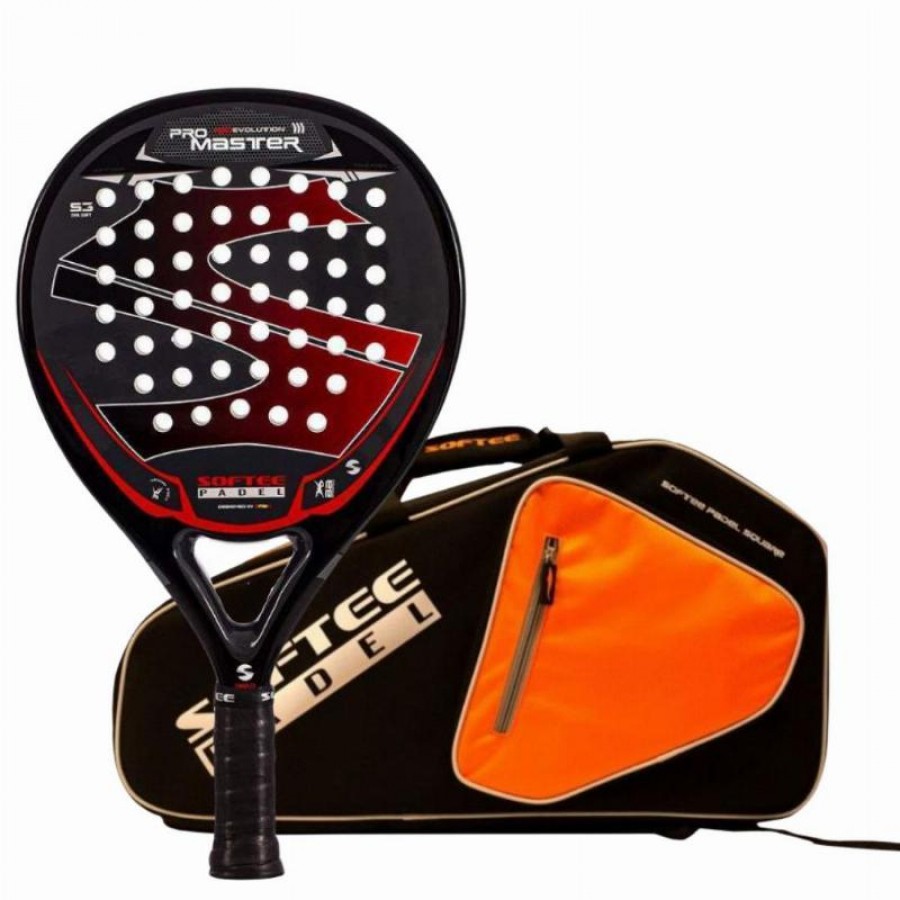 Pack Pala Softee Pro Master Evolution Rojo con Paletero