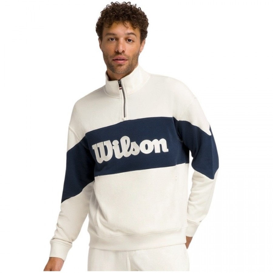 Sudadera Wilson Parkside Half Zip Beige Arena  Oferta + Barato