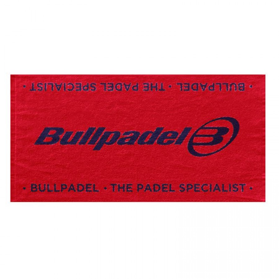 Serviette Bullpadel 100x50 Rouge Noir