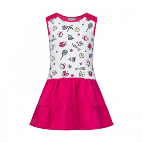 Vestido Head Tennis Burdeos Junior