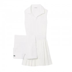 Robe blanche ultra sèche Lacoste Heritage
