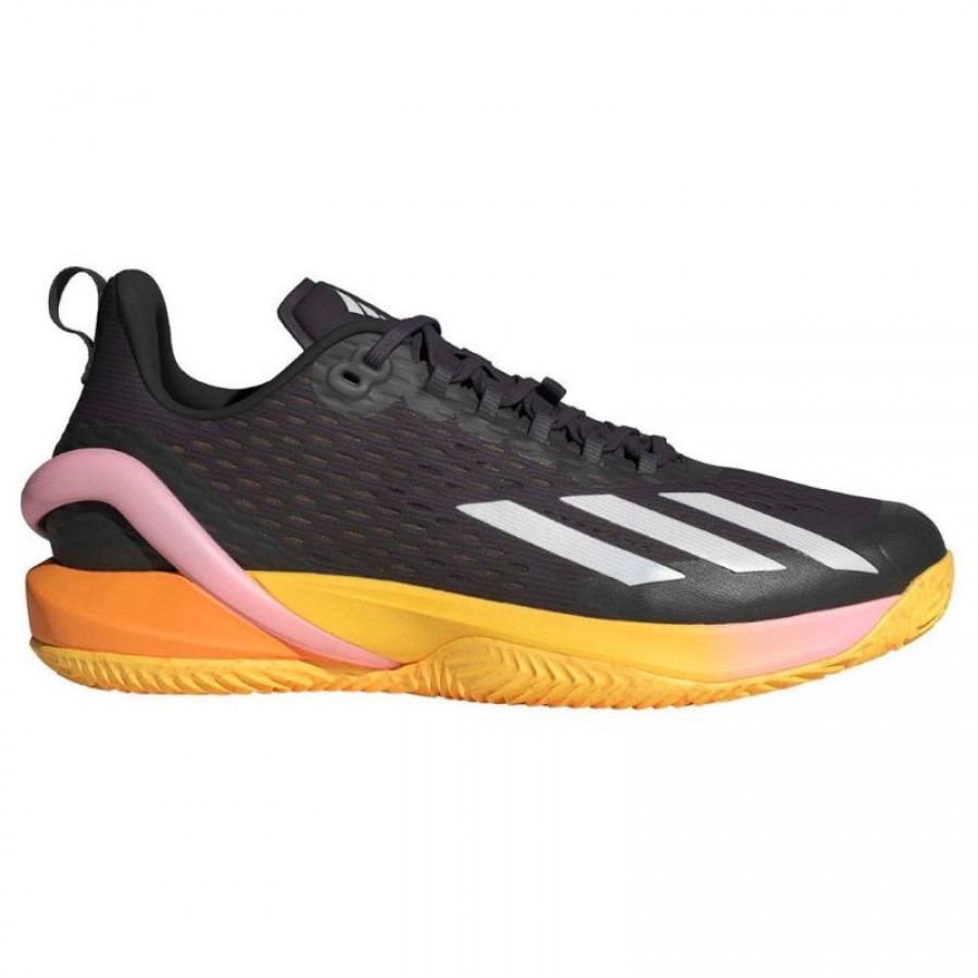 Adidas Adizero Cybersonic Shoes Black Silver Orange PADELPOINT Adidas Adizero Cybersonic Shoes Black Silver Orange