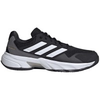 Adidas CourtJam Control Clay Black White Grey Shoes PADELPOINT Adidas CourtJam Control Clay Black White Grey Shoes