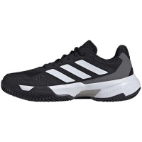 Adidas CourtJam Control Clay Black White Grey Shoes PADELPOINT Adidas CourtJam Control Clay Black White Grey Shoes