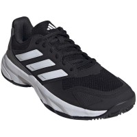Adidas CourtJam Control Clay Black White Grey Shoes PADELPOINT Adidas CourtJam Control Clay Black White Grey Shoes