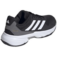 Adidas CourtJam Control Clay Black White Grey Shoes PADELPOINT Adidas CourtJam Control Clay Black White Grey Shoes