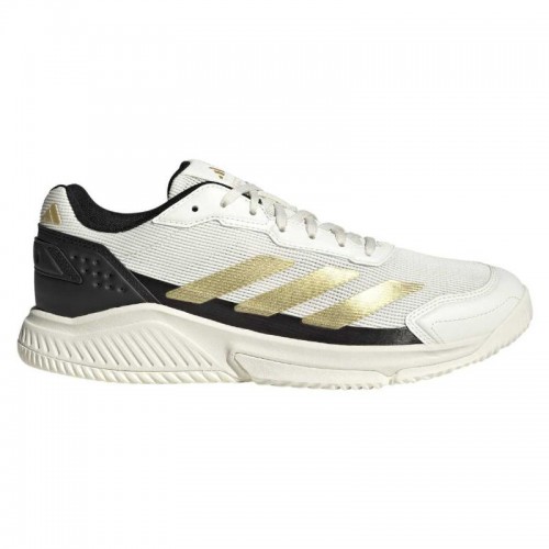Adidas Courtquick Padel Blanc, or noir