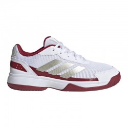 Tênis Adidas Crazyquick Padel Branco Vermelho Júnior