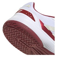 Tênis Adidas Crazyquick Padel Branco Vermelho Júnior