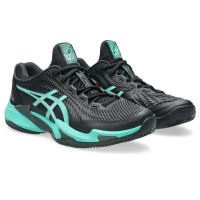 Scarpe Asics Court FF 3 Clay Black Turchese