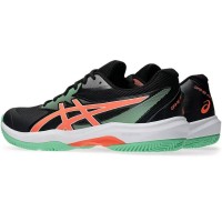Zapatillas Asics Game FF Padel Negro Coral  Oferta + Barato