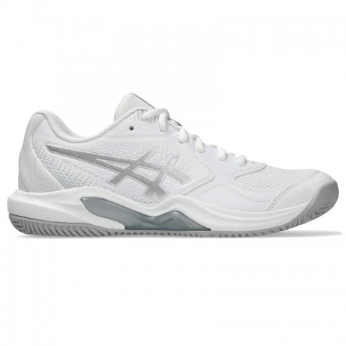 Zapatillas de Padel Asics Gel Dedicate 9 Padel Blanco Gris Mujer