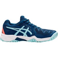 Tênis Asics Gel Resolução 8 Argila Indigo Luz Azul Junior