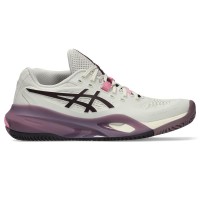 Asics Gel Resolution X Clay Beige Dark Garnet pour femmes