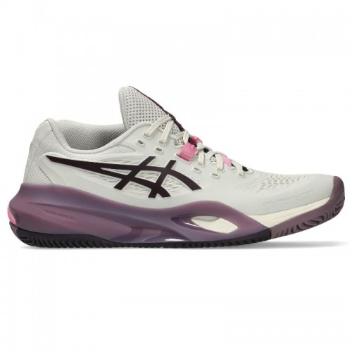 Asics Gel Resolution X Clay Beige Dark Garnet pour femmes