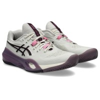 Asics Gel Resolution X Clay Beige Dark Garnet pour femmes
