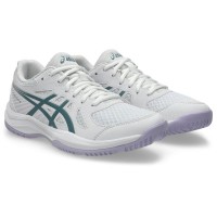 Asics Upcourt 6 baskets blanches-vertes pour femmes