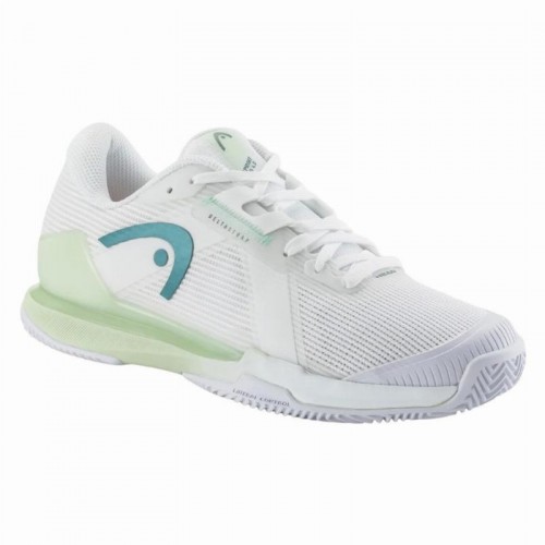 Zapatillas Head Sprint Pro 4.0 Clay Blanco Verde Claro Mujer