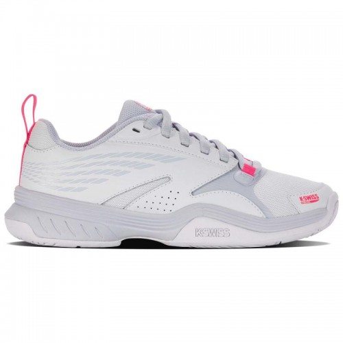 Zapatillas Kswiss Speedex Padel Blanco Rosa Neon Mujer