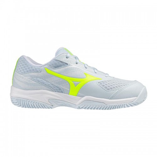 Zapatillas Mizuno Break Shot 5 Clay Azul Claro Blanco Fluor Mujer