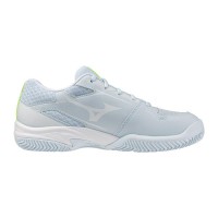 Zapatillas Mizuno Break Shot 5 Clay Azul Claro Blanco Fluor Mujer