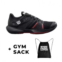 Zapatillas Wilson  Bela Pro Negro Rojo Amapola  Oferta + Barato