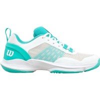 Tênis Wilson Hurakn Pro V2 Branco Turquesa para Mulheres  Oferta + Barato