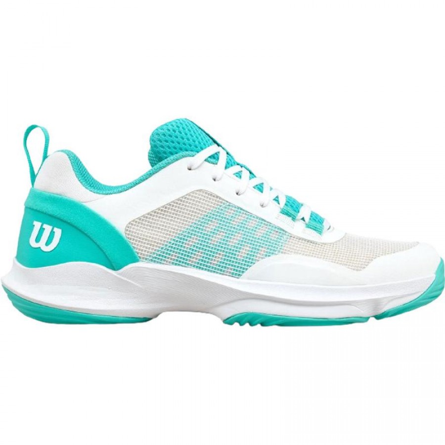 Tênis Wilson Hurakn Pro V2 Branco Turquesa para Mulheres  Oferta + Barato